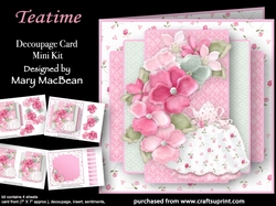 Teatime - Decoupage Card Mini Kit