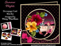 Summer Nights - Decoupage Card Mini Kit