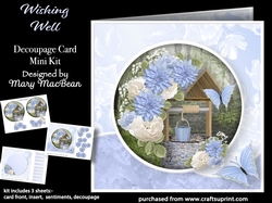 Wishing Well - Decoupage Card Mini Kit