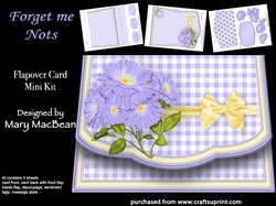 Forget Me Nots - Flapover Card Mini Kit
