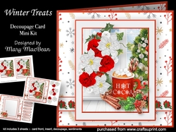 Winter Treats - Decoupage Card Mini Kit
