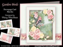 Garden Birds - Decoupage Card Mini Kit