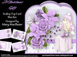 A Christmas Gift - Scallop Top Card Mini Kit