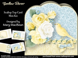 Yellow Roses - Scallop Top Card Mini Kit