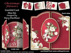Christmas Flowers - Gatefold Card Mini Kit