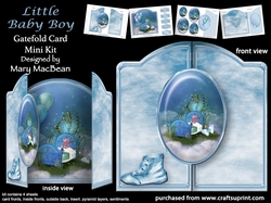 Little Baby Boy - Gatefold Card Mini Kit