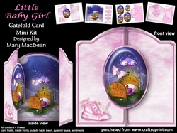 Little Baby Girl - Gatefold Card Mini Kit