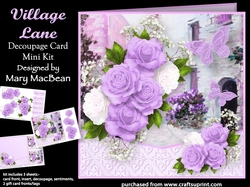 Village Lane - Decoupage Card Mini Kit