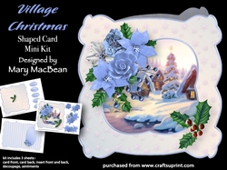 Village Christmas - Shaped Card Mini Kit