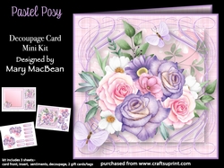 Pastel Posy - Decoupage Card Mini Kit