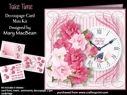 Take Time - Decoupage Card Mini Kit