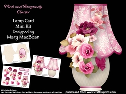 Pink and Burgundy Cluster - Lamp Card Mini Kit