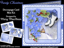 Frosty Christmas - Decoupage Card Mini Kit