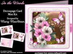 In the Woods - Decoupage Card Mini Kit