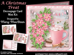 A Christmas Treat - Decoupage Card Mini Kit