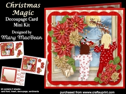 Christmas Magic - Decoupage Card Mini Kit