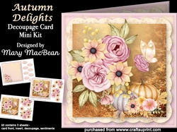 Autumn Delights - Decoupage Card Mini Kit