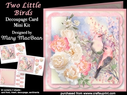 Two Little Birds - Decoupage Card Mini Kit