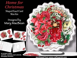 Home for Christmas - Shaped Easel Card Mini Kit