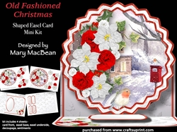 Old Fashioned Christmas - Shaped Easel Card Mini Kit