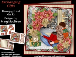Exchanging Gifts - Decoupage Card Mini Kit