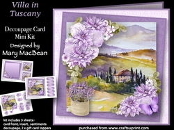Villa in Tuscany - Decoupage Card Mini Kit