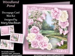 Woodland Pond - Decoupage Card Mini Kit