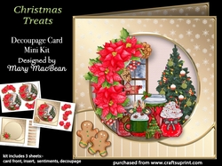 Christmas Treats - Decoupage Card Mini Kit