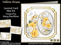 Yellow Roses - Layered Card Mini Kit