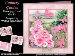 Country Garden - Decoupage Card Mini Kit