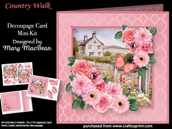 Country Walk - Decoupage Card Mini Kit