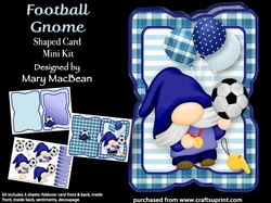 Football Gnome - Shaped Card Mini Kit