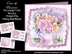 Can of Flowers - Decoupage Card Mini Kit