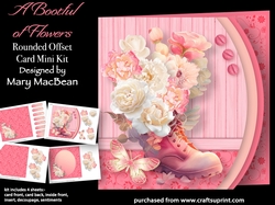 A Bootful of Flowers - Rounded Offset Card Mini Kit