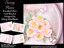 Sunny Roses - Rounded Offset Card Mini Kit