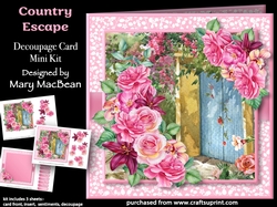 Country Escape - Decoupage Card Mini Kit