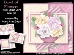 Bowl of Flowers - Multi-Layer Card Mini Kit