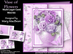 Vase of Flowers - Multi-Layer Card Mini Kit