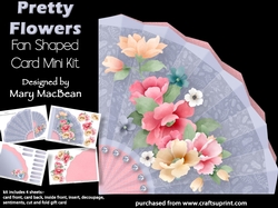 Pretty Flowers - Fan-Shaped Card Mini Kit