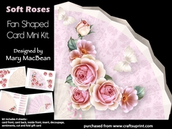 Soft Roses - Fan-Shaped Card Mini Kit