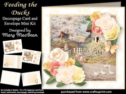 Feeding the Ducks - Decoupage Card and Envelope Mini Kit