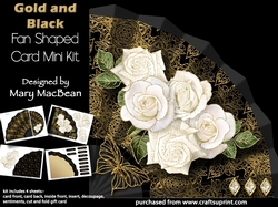 Gold and Black - Fan-Shaped Card Mini Kit