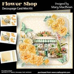 Flower Shop - Decoupage Card Mini Kit