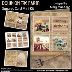 Down on the Farm - Squares Card Mini Kit
