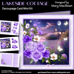 Lakeside Cottage - Decoupage Card Mini Kit
