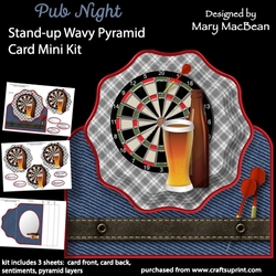 cup1209586_1648 - Pub Night - Stand-up Wavy Pyramid Card Mini Kit