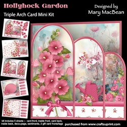 Hollyhock Garden - Triple Arch Card Mini Kit