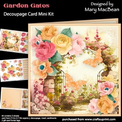 Garden Gates - Decoupage Card Mini Kit