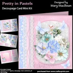 Pretty in Pastels - Decoupage Card Mini Kit