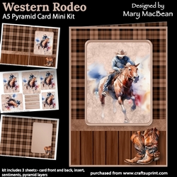 Western Rodeo - Pyramid Card Mini Kit